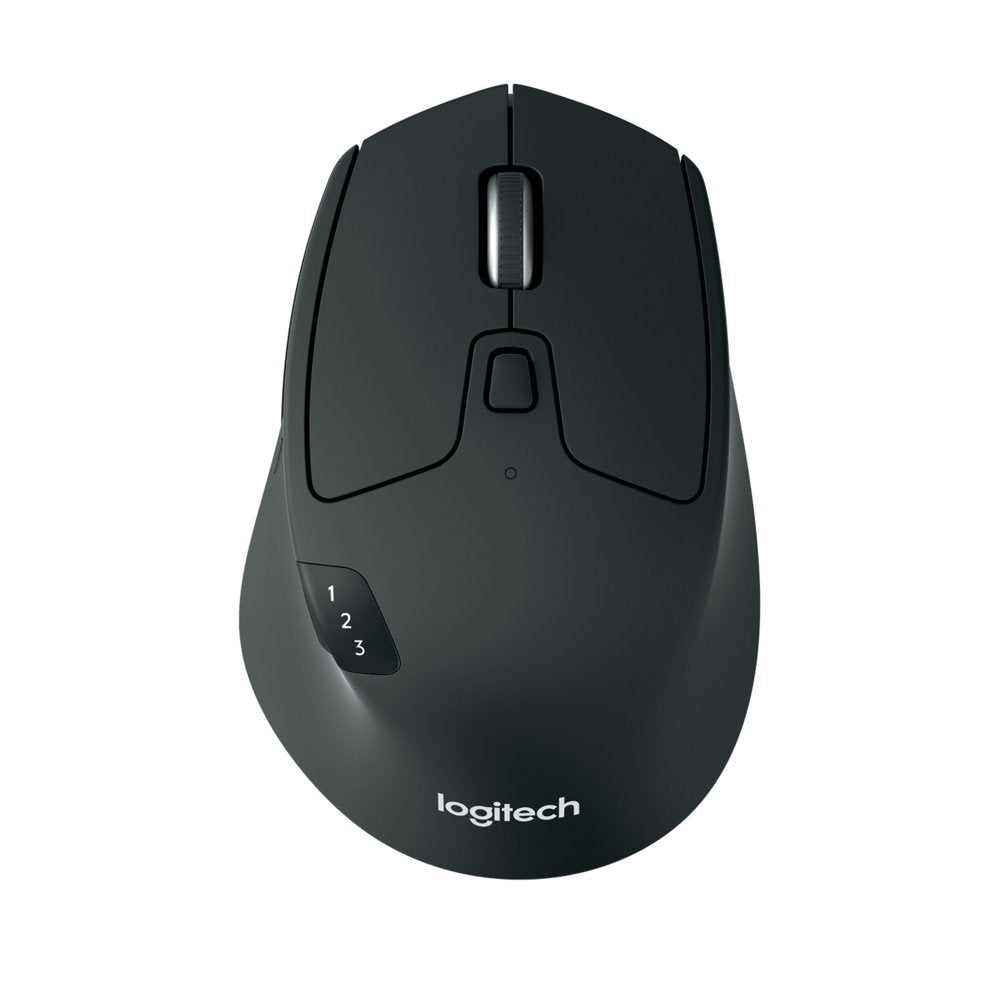 Logitech M720 Triathlon | Draadloze Muis | Rechtshandig | RF + Bluetooth | 1000 DPI | Zwart - Matmuis - Matmuis